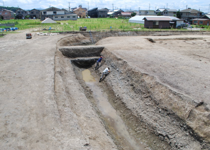 貴生川遺跡で見つかった城