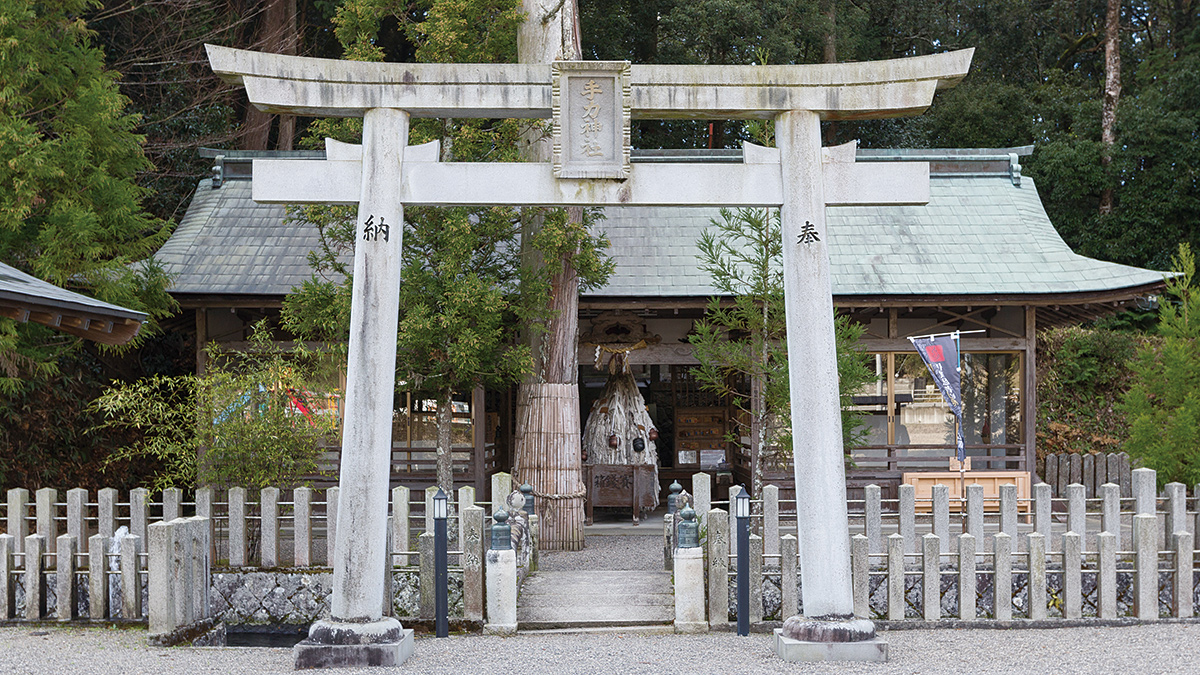 Tejikara-jinja Shrine, the guardian deity shrine of Fujibayashi Nagato-no-kami, one of the three greatest Iga ninjas