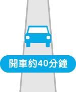 開車約40分鐘